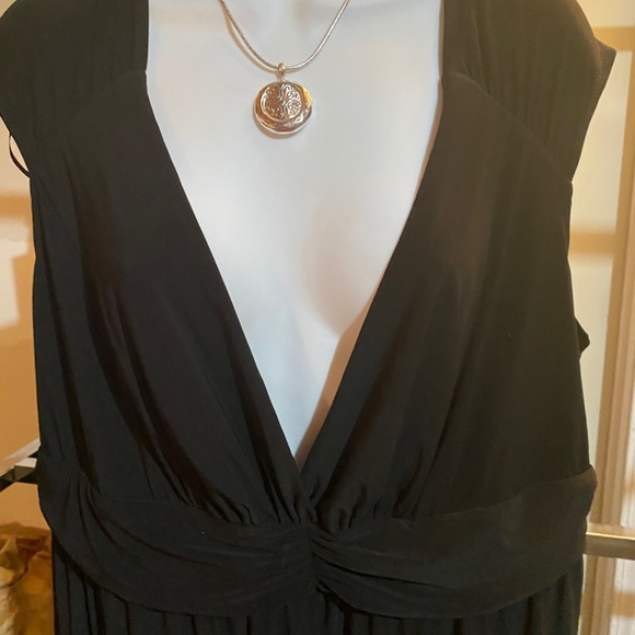 Never Worn NY Collection Plus Ruched Maxi Dress 1X - Picture 4 of 8